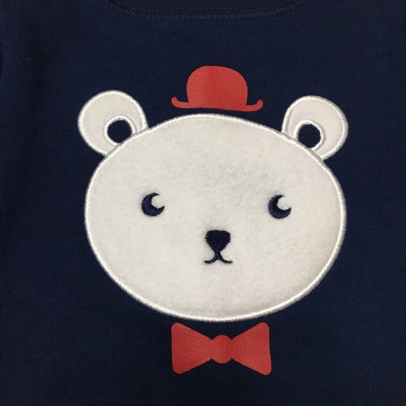 Cat & Jack Cute Teddy Bear Infant Sweatshirt - Picture 2 of 9
